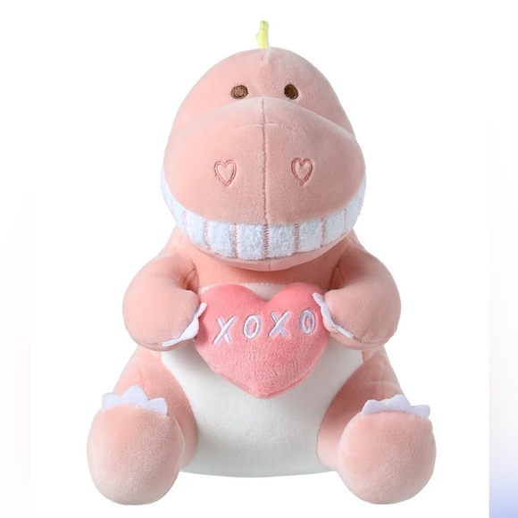 Other - 10” Mini Family Valentine Series Heart Sitting Dinosaur Plush Toy